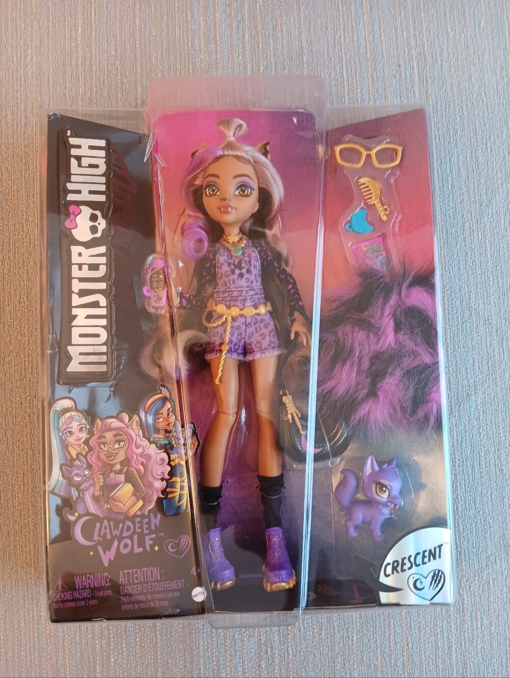 Monster High Mattel HHK52 Fashion Doll Clawdeen Wolf, NWT